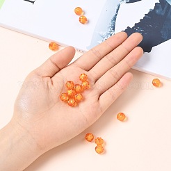 Autumn Theme Transparent Acrylic Beads&nbsp;TACR-S089-10mm-11