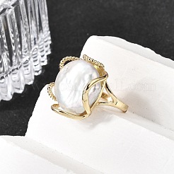 Brass Cuff Open Rings for Women&nbsp;RJEW-D344-02G