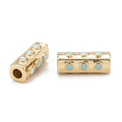 Real 18K Gold Plated Brass Tube Beads&nbsp;KK-A155-22G
