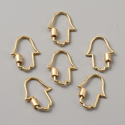 Palm Alloy Screw Carabiner Lock Charms&nbsp;FIND-WH0111-371G