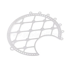 201 Stainless Steel Hollow Moon Chandelier Component Links&nbsp;STAS-N121-02P
