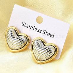 304 Stainless Steel Stud Earrings&nbsp;EJEW-D308-04A-PG