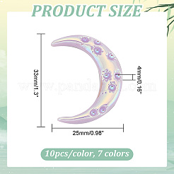 70Pcs 7 Colors Opaque Resin Cabochons&nbsp;CRES-DR0001-01
