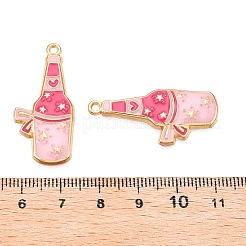 Rack Plating Alloy Enamel Pendants&nbsp;ENAM-N056-383KCG-01