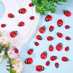30Pcs 3 Styles Opaque Resin Pendants&nbsp;RESI-ME0001-39