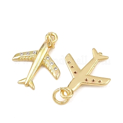 Brass Cubic Zirconia Pendants&nbsp;KK-L251-61G
