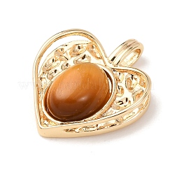 Natural Tiger Eye Pendants&nbsp;KK-A279-14G