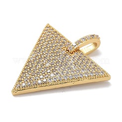 Rack Plating Brass Micro Pave Cubic Zirconia Pendants&nbsp;KK-L224-039G
