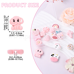 15Pcs 15 Styles Food Grade Eco-Friendly Silicone Focal Beads&nbsp;SIL-YW0001-51
