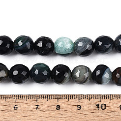 Dyed & Heated Natural Fire Crackle Agate Beads Strands&nbsp;G-N359-01B-02