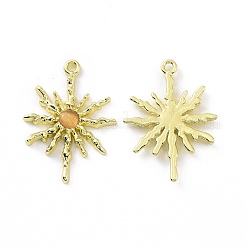 Rack Plating Alloy Cat Eye Pendants&nbsp;PALLOY-D007-08G-D
