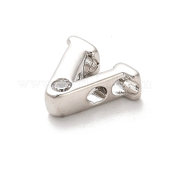 Rack Plating Brass Cubic Zirconia Beads&nbsp;KK-L210-008P-V