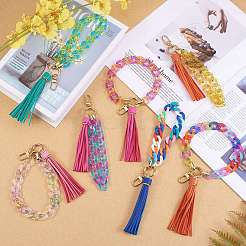 Chain Link Wristlet Keychain&nbsp;HJEW-SW00014-07