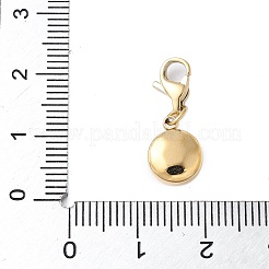 304 Stainless Steel Flat Round Pendant Decoration&nbsp;STAS-S165-07G