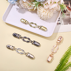 4Pcs 4 Colors Retro Alloy Cardigan Clips&nbsp;FIND-ME0002-40