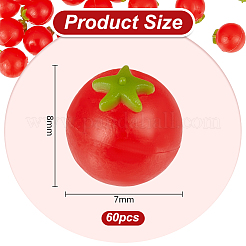 60Pcs PVC Imitation Fruit&nbsp;DJEW-OC0001-49B