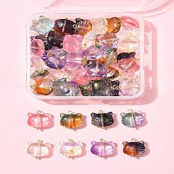 50Pcs Glass Pendants&nbsp;PALLOY-FS00030