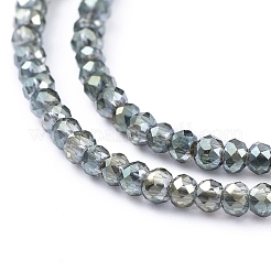 Electroplate Glass Beads Strands&nbsp;X-EGLA-F149-FR-02