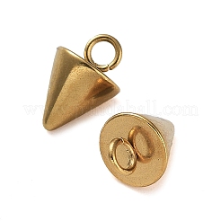 Ion Plating(IP) 201 Stainless Steel Charms&nbsp;STAS-M323-30G-1