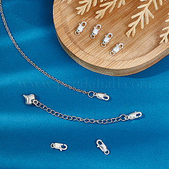 10Pcs 925 Sterling Silver Lobster Claw Clasps&nbsp;STER-BBC0001-01
