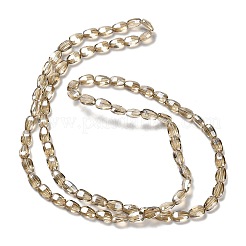 Electroplate Glass Beads Strands&nbsp;EGLA-P064-01B-PL03