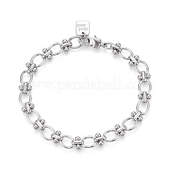 Brass Chain Bracelets&nbsp;BJEW-N032-03P