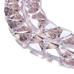 Electroplate Glass Beads Strands&nbsp;EGLA-P066-02A-PL02