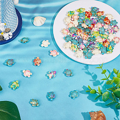 80Pcs 8 Colors Synthetic Turquoise Beads&nbsp;TURQ-HY0001-13