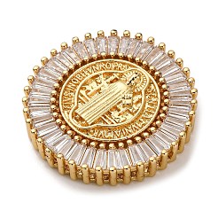 Brass Micro Pave Cubic Zirconia Pendants&nbsp;KK-U076-12G-A