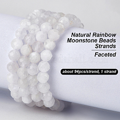 1 Strand Natural Rainbow Moonstone Beads Strands&nbsp;G-OC0005-37