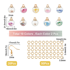 Ocean Theme Pendant Earrings DIY Making Kit&nbsp;DIY-SC0017-81A