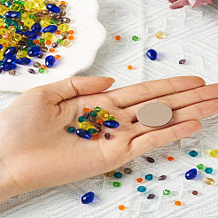 530Pcs 9 Style Transparent Glass Bead Strands&nbsp;GLAA-KS0001-10