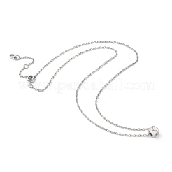 Cube Micro Pave Cubic Zirconia Pendant Necklaces & Bracelets Sets&nbsp;SJEW-JS01116-01
