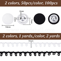 Cloth Shank Buttons&nbsp;DIY-GA0007-84