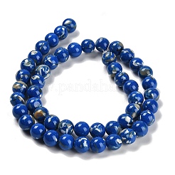 Assembled Synthetic Stone and Trochus Shell Beads Strands&nbsp;G-B128-08C-05