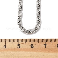 Tarnish Resistant 304 Stainless Steel Lumachina Chain Necklaces&nbsp;NJEW-P226-08P-01