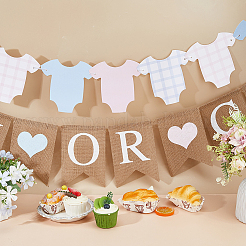 2 Styles Paper & Jute Party Banners&nbsp;FEPA-DC0001-02