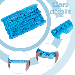 Polyester Pleated Lace Trim&nbsp;OCOR-WH0109-101