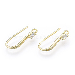 Brass Earring Hooks&nbsp;KK-N259-45