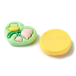 20Pcs 4 Styles Opaque Flower Resin Cabochons&nbsp;RESI-FS0001-55