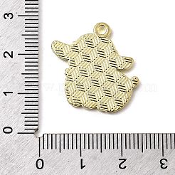 Golden Plated Alloy Enamel Pendants&nbsp;ENAM-L049-01G-08