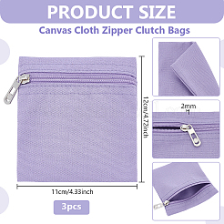 Canvas Cloth Zipper Bags&nbsp;ABAG-WH0077-09C-01