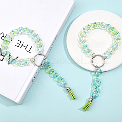 4Pcs Wristlet Keychain Acrylic Curb Chain Keychain Bracelet&nbsp;KEYC-CA0001-38