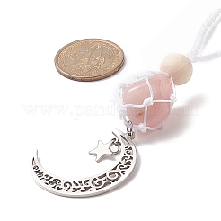 Moon 201 Stainless Steel Pendant Decorations&nbsp;HJEW-JM00958-02