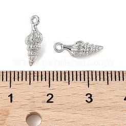 SHEGRACE Brass Shell Shape Charms&nbsp;XGR0170P-107P