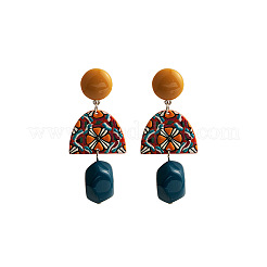 Acrylic Dangle Stud Earrings&nbsp;WG8F528-01