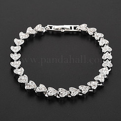 Crystal Rhinestone Tennis Bracelet&nbsp;BJEW-N015-014S