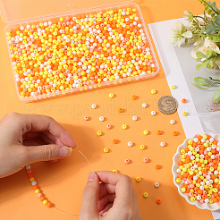 1000Pcs Frosted Opaque Acrylic Beads&nbsp;OACR-SP0001-32A