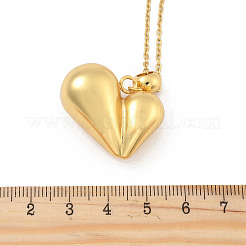 201 Stainless Steel Love Heart Pendant Necklaces for Women&nbsp;NJEW-Z069-01G-01