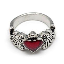 Alloy Enamel Finger Rings&nbsp;RJEW-S038-096-18mm